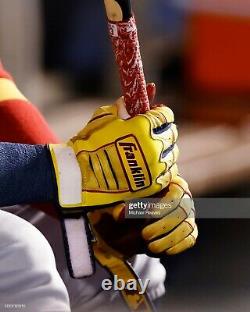 Ronald Acuna MLB Signed LOA Game Used Auto Batting Gloves 2021 Atlanta Braves