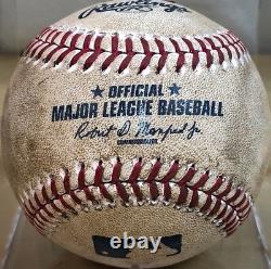 SEAN MANAEA PITCHED GAME-USED BASEBALL from MLB DEBUT 4/29/2016 SAN DIEGO PADRES
