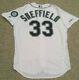Sheffield Size 44 #33 2019 Seattle Mariners Game Used Jersey Home White Mlb Holo