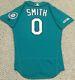 Smith Size 40 #0 2019 Seattle Mariners Game Used Jersey Home Teal 150 Mlb Holo