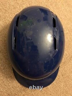Salvador Perez MLB Holo Game Used Batting Helmet 2017 Kansas City Royals