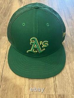 Shea Langeliers Game Used 2022 Oakland A's Athletics #23 Batting Practice Hat