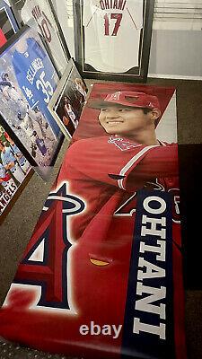 Shohei Ohtani Anaheim Stadium Game Used 2018 Display Vinyl Banner Rare Angels