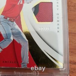 Shohei Ohtani Rookie RC 2018 Panini Immaculate Game Used Patch Card #IS-SO /25