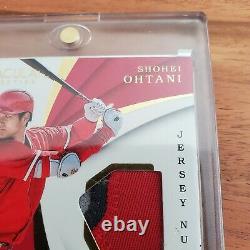 Shohei Ohtani Rookie RC 2018 Panini Immaculate Game Used Patch Card #IS-SO /25