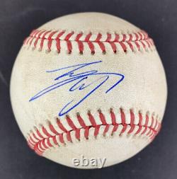 Shohei Ohtani SIGNED Game Used Baseball From 14th Home Run Game ROOKIE 8/25/18