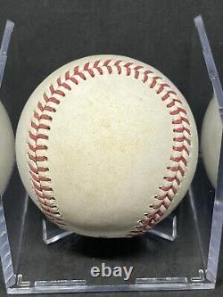 Shohei Ohtani Thrown Game Used Baseball Hit By Pitch HBP Mark Canha MLB MVP 2021