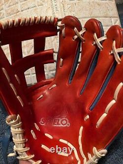Sterling Sharp Game Used Worn Glove Red Sox Sea Dogs