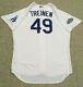 Treinen Sz 50 2020 Los Angeles Dodgers Home Game Jersey Used All Star Patch Mlb