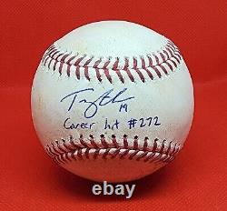 Tommy Edman Autographed Game Used Hit #272 7/16/21 MLB COA Cardinals