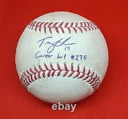 Tommy Edman Autographed Game Used Hit #275 7/16/21 MLB COA Cardinals