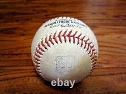 Tony Kemp A's Game Used SINGLE Baseball 8/14/2022 Hit #344 v Astros 60 Year Logo