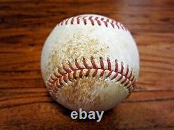 Tony Kemp A's Game Used SINGLE Baseball 8/14/2022 Hit #344 v Astros 60 Year Logo