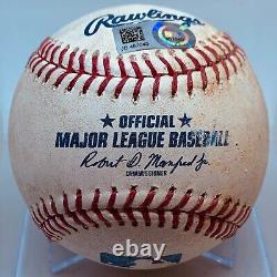 Trea Turner Double Career Hit #215 Mlb Game Used Baseball Nationals 9/14/2017