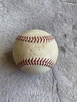 Trevor Story Colorado Rockies Game Used Baseball Single Hit Career #677 MLB COA