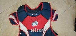 Tyler Flowers Atlanta Braves Game Used Autograph Catchers Gear. MLB All STAR