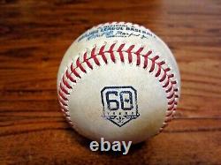 Tyler Wade Angels Game Used 2 RBI DOUBLE Baseball 4/18/2022 Hit #101 Astros LOGO