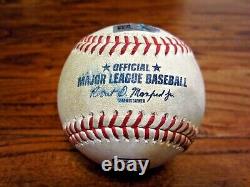 Tyler Wade Angels Game Used 2 RBI DOUBLE Baseball 4/18/2022 Hit #101 Astros LOGO