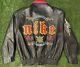 Vintage Nike Baseball All-star Game Leather Jacket Rare Geisha Spike Lee Size Xl