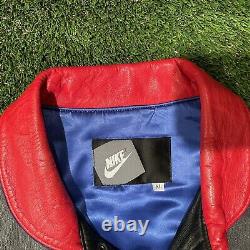 Vintage Nike Baseball All-Star Game Leather Jacket Rare Geisha Spike Lee Size XL