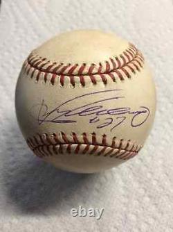 Vladimir Guerrero Signed Game Used Expos Home Debut & Last Home Game Baseballs
