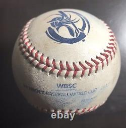 WBSC Women's Baseball World Cup Game Used Baseball Gold Medal Game