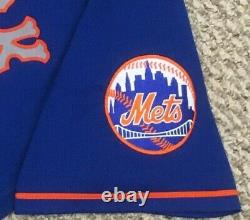 WILSON size 48 #38 2020 New York Mets game used jersey road blue 41 MLB