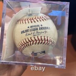 Wander Franco Game Used Baseball From Record Game Most Consecutive Games On Base