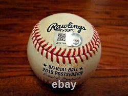 Will Harris Astros Game Used STRIKEOUT Baseball 10/13/2019 ALCS Game 2 v Yankees