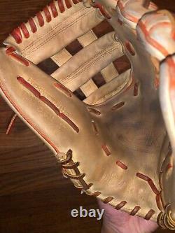 Wilson A2K DW5 David Wright Game Model Baseball Glove, Tan/Orange/Blue, 12