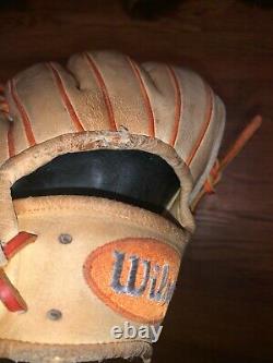 Wilson A2K DW5 David Wright Game Model Baseball Glove, Tan/Orange/Blue, 12