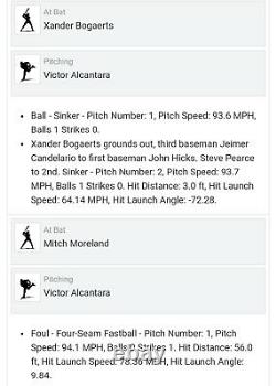 Xander Bogaerts & Steve Pearce Boston Red Sox 7/20/2018 Game Used Baseball MLB