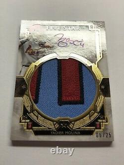 Yadier Molina Auto 2018 Topps Five Star JUMBO Game Used PATCH Autograph SP/25