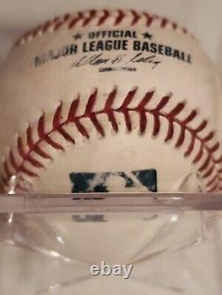 Yadier Molina Game Used Foul Baseball St Louis Cardinals Yadi Mlb Rare