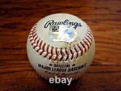 Yordan Alvarez Astros Game Used HIT BY PITCH Baseball 9/11/2022 60 Logo HBP #17