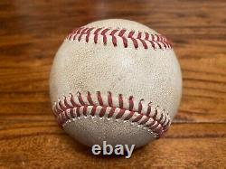 Yordan Alvarez Astros Game Used SINGLE Baseball 9/27/2022 60 Year Logo Hit #385