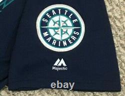 ZUNINO size 48 #3 2018 Seattle Mariners game used jersey road navy MLB HOLOGRAM
