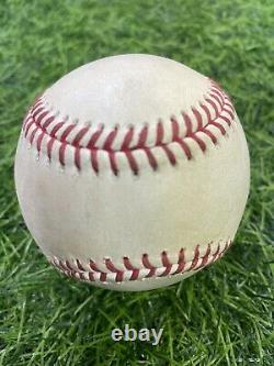 Zack Greinke Game Used Baseball Strikeout career # 2726 Win # 211 MLB Auth