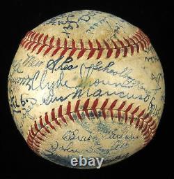 1942 World Series St. Louis Cardinals Champs Game Team Signature Utilisé Baseball Bas