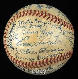 1942 World Series St. Louis Cardinals Champs Game Team Signature Utilisé Baseball Bas