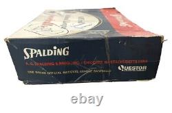 1951-86 Espading Nl Box Avec 5 Gilles De Warren & 6 Feuilles De Chub Game Utilisées Baseballs
