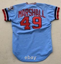 1979 Mike Marshall Jeu Utilisé Worn Road Minnesota Twins Jersey Nom Et # Changement