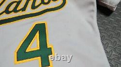 1988 Carney Lansford Oakland Athletics Game Used Worn Baseball Jersey A’s Signed
