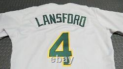 1988 Carney Lansford Oakland Athletics Game Used Worn Baseball Jersey A’s Signed