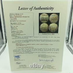 1996 Ny Yankees Game Team Signature Utilisé Baseball Derek Mariano Rivera Jsa Jeter