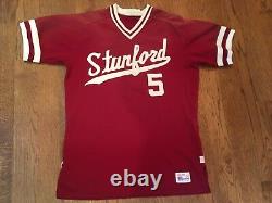 2001-02 Stanford Cardinal Jeu Utilisé Baseball Jersey Worn # 5 Sam Fuld Équipe Israël