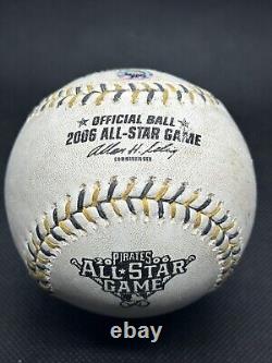 2006 Match des étoiles Utilisé Baseball Derek Jeter Retrait Brandon Webb MLB Auth COA