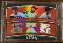 2010 Tops Triple Threads Mickey Mantle Babe Ruth Ruroger Maris Jeu D'occasion Jsy Mint