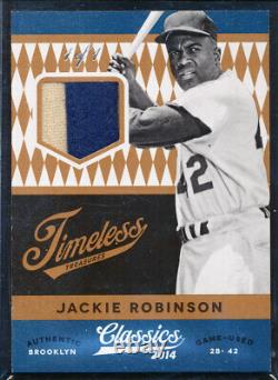 2014 Classics Timeless Treasures Jackie Robinson Jeu Used Jersey Patch 1/1