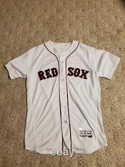 2016 Andrew Benintendi Jeu Émis Boston Red Sox Jersey Mlb Cao Non-usagé Non-usagé